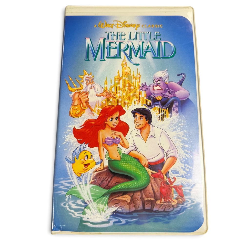 Disney The Little Mermaid VHS The Classics Banned Cover Art